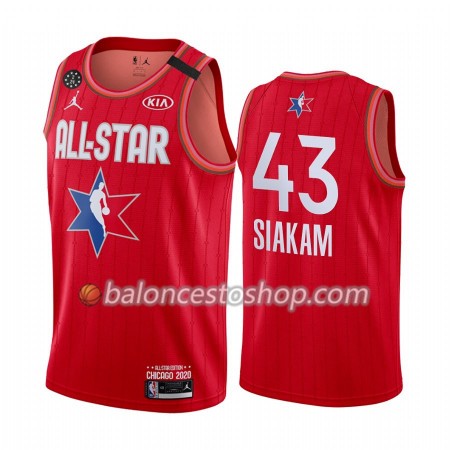 Camiseta Hombre NBA Toronto Raptors Pascal Siakam 43 2020 All-Star Jordan Brand Rojo Swingman